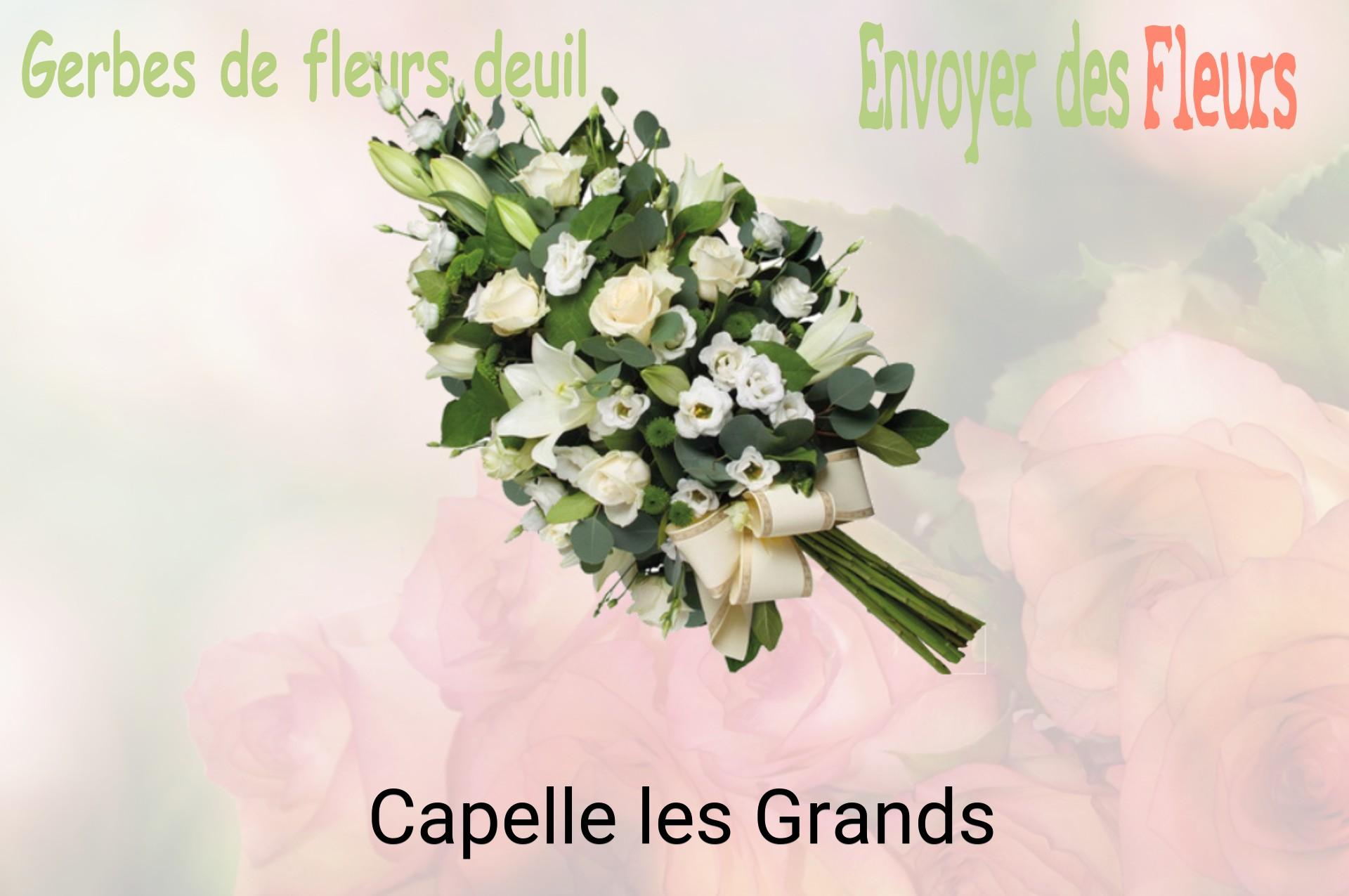 Gerbe de fleurs de deuil livrée à Capelle-les-Grands